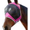 Harrison Howard CareMaster Pro Luminous - Maschera antimosche per cavalli, protezione UV, standard, rosa sangue freddo (XL)
