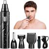 SENLINLIN Tagliapeli Naso e Orecchie 4 in 1 USB Ricaricabile, Rasoio Naso Uomo Professionale Indolore, Taglia Peli Naso e Orecchie, Sopracciglia, Barba, Viso - Tondeuse Multifunzionale Uomo Donna