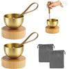 SZSMW 2 Pezzi Campane Tibetane - Set di Ciotola di Canti Tibetani - Può Aiutarti Ad Alleviare Lo Stress, Ridurre L'Ansia, Promuovere La Meditazione, Amici O Colleghi
