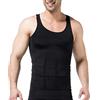 PHCOMRICH Canotta Compressione Snellente Uomo Modellante Addominali Allenamento,Nero XL