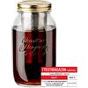 dripdrip brewjar Cold Brew Jar, Vasetti in Vetro con inserto filtro per kaltgebruehten caffè e tè, trasparente, 1500 ml