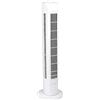 BAKAJI Ventilatore a Torre da Terra Oscillante con 3 Velocità e 3 Modalità di Oscillazione, Torretta Silenziosa Potenza 45W e Altezza 78 cm, Design Elegante, Colore Bianco, Lunghezza cavo 1,50 Metri
