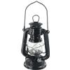 EasyByMall Lampade a cherosene retrò, lampada a olio vintage con manico, lanterna da tavolo per casa, giardino, campeggio, citronella (nero-19 cm)