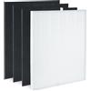iAmoy 115115 Filtro HEPA di Ricambio A Compatibile con Purificatore d'aria Winix PlasmaWave C535, 5300-2, 6300-2, 5300, 5500, 6300, P300, 9000 - 1 filtro HEPA H13 e 3 Prefiltri al Carbone