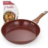 KASANOVA Padella 28 cm in ceramica burgundy New Ceramic