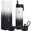 Hydropal Borraccia Termica in Acciaio Inox, Borraccia con Cannuccia 500ml/750ml/1L/1.2L/1.9L, Bottiglia Termica Doppia Parete per Bevande Calde e Fredde, Thermos Senza BPA per Scuola, Sport, Palestra
