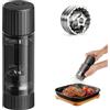 Luvan Macinapepe Professionale, Macina Pepe Manuale con Meccanismo in Acciaio Inox 430, Grana Regolabile, Adatto per Pepe Nero, Pepe Bianco, Peperoncino, Fiocchi di Prezzemolo e Rosmarino