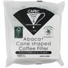 Cafec Abaca+ Cono Forma Filtro Carta 4cup 100pz