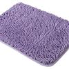 Yeaban Tappeto da bagno in ciniglia, antiscivolo, spesso, in peluche, assorbente, lavabile, per bagno, doccia, lavandino (lavanda, 61 x 91,4 cm)