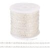 Boutigem Catena a maglie incrociate in ferro piatto ovale saldata, 2 x 1,5 x 0,3 mm, per gioielli fai da te e artigianato