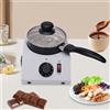 Qussse Fungitore elettrico di cioccolato, 40 W, per fusione di cioccolato, termosifone e top antiaderente per la cottura della busta