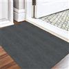 Aaphnue Zerbino per interni, lavabile, zerbino catturasporco, super sottile, resistente, tappeto da cucina assorbente, zerbino antiscivolo, grigio scuro 01, 90 x 150 cm