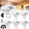 Benaton 6 Pezzi Lampadine Alogena Faretto MR16 GU5.3 20W 12V, Diametro 45 mm Faretti Alogeni Dimmerabile Lampada Riflettore, Faretti Alogeni MR16 Dimmerabile Bianco 2700k Caldo Lampada GU5.3