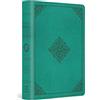 Crossway ESV Value Large Print Compact Bible (TruTone, Teal, Ornament Design)