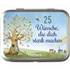 Pattloch Verlag GmbH + Co 25 Wünsche, die dich stark machen: Mutmacher-Karten in hübscher Metalldose für Kinder ab 6 Jahren. Tolles Geschenk zum Schulanfang