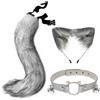 Baoblaze Orecchie e Coda finte, Copricapo per Carnevale, Ballo di fine Anno, Ballo di Natale, Mascherata, Grigio