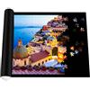Wonuante Puzzle Mat, Tappeto Puzzle Bambini, Feltro 1000 1500 Pezzi, Portatile Puzzle Roll Mat Antiscivolo Tappetino Puzzle Arrotolabile, Nero