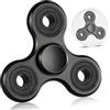 SCIONE Fidget Spinner Giocattolo sensoriale di metallo Fidget Mano Spinner in metallo Ansia Stress Relief regali per bambini adulti (I tappi del cuscinetto possono essere smontati assemblati) Nero