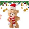Generico Bear Cake Decorazione Orso di peluche Orso di peluche Decorativo Natale bambola di peluche Orsetto Decorazione Orso Decorazione natalizia Peluche Decorazione torta Simpatico