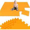 LittleTom 18 Pezzi Tappeto Gioco per Bambini in Piastrelle EVA 30x30 cm - Pavimento Morbido e Antiscivolo per Neonati - Superficie Puzzle Protettiva Ideale per la Cameretta dei Bimbi e Gioco a Terra