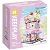 Keepplay Keeppley City Corner K28027 - Sugary Mille-Feuille Shop, 365 pezzi, 6+ anni - Set da collezione modulare compatibile LEGO, 17,9 cm