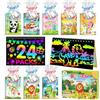 ZMLM Scratch Art Bambini Set of Scratch Books + Stencil + Penne in Legno - Pensierini Gadget Compleanno Bambini - Regalini Fine Festa Compleanno per Alunni 3-12 Anni (24 Animale)