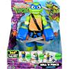 Playmates Giochi Preziosi-Leonardo Tartarughe Ninja Caos Mutante Rolling Punch, Leonardo Personaggio Gigante 30 Cm Con Fuzione Combattimento E Arma Inclusa, Per Bambini Dai 4 Anni