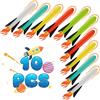 FOSUBOO Pacchetto di Razzi di Ricambio, 10 Pack Giocattoli a Razzo - Gioco da giardino all'aperto per bambini, idea regalo per ragazzi e ragazze dai 3 4 5 6 7 8+