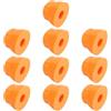 UPKOCH Tappi di Sicurezza per Bulloni Parco Giochi, Copridadi in Plastica Arancione, Set da 10 Pezzi, Protezione Attrezzature Bambini per Scivoli e Altalene All'aperto