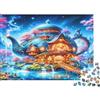TJLROUVNK Casa della teiera fantasy Puzzle 1000 Pezzi Carta riciclata per adulti Puzzle per adulti Gioco familiare divertente e stimolante Ottima idea regalo per il relax 52x38cm/1000pcs