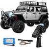 ARRIS 1/12 RC Crawler, MN-128, camion fuoristrada RTR, 4WD RC Rock Crawler con telecomando da 2,4 GHz, modello RC Jeep, per adulti, hobby regalo (grigio)