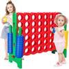 GYMAX Gioco Forza 4 Gigante, per Bambini e Adulti, Interno ed Esterno, 120 x 42 x 104 cm (Verde)