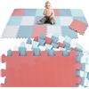 LittleTom 18 Pezzi Tappeto Gioco per Bambini in Piastrelle EVA 30x30 - Pavimento Morbido e Antiscivolo per Neonati - Superficie Puzzle Protettiva Ideale per la Cameretta dei Bimbi e Gioco a Terra