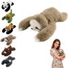 nnOuOnn Peluche a forma di bradipo ponderato, morbido peluche per il comfort e il relax, per adulti, compagni di abbraccio per alleviare l'ansia e sostenere il sonno (30 cm)