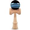 Ganzoo Kendama in Legno di faggio, laccatura Blu Nero, Pallina Forata Circa 6 cm con Cordino in Nylon Resistente, 3 Tazze e Punta per Prese, attrezzo Giapponese Tradizionale, Altezza 16 cm