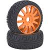 Tiiyee Pneumatici Auto Rc, 1/8 Fuoristrada Ruote Gommate e Veicoli Parti Ruota per Gomma del Camion Accessorio Buggy Corsa Pezzi in Modello di Telecomandato Carrello Ricambio Gomme Mozzo Wheel Anteriore