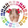 Hideya 40 pz 2 pollici neonate capelli fiocchi cravatte per capelli piccole mollette per capelli nastro del grosgrain fascia per capelli supporto coda di cavallo per bambini neonati bambini