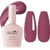 Imtiti Smalto Gel Prugna UV LED, Viola Uva per Manicure e Nail Art Fai da te a Casa, Lunga Durata per l'Autunno e l'Inverno (10 ML)