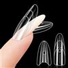 Kiiwah 240 Pezzi Dual Form Sandwich, Nail Form Riutilizzabile Top & Bottom Design Formine Doppie Unghie per Polygel Nails Extension Salone DIY (Mandorla)