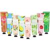 AYBUY Mini Crema Mani Idratante, 8 x 30ml Crema Mani Riparatrice, Lozione Idratanti Secche e Screpolate Nutriente Protettiva per Festa Della Mamma, Compleanno, Natale, per Fidanzata Moglie