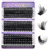 KEYRI 270 ciglia singole, 60-80-100D, kit fai da te, ciglia russe soffici, extension, curvatura a D, resistenti, per ragazze e donne (mix da 10-18 mm)