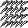 Anezus 80 pz 5,1 cm nero Snap Hair clip antiscivolo metallo fermaglio per bambina, accessori donna