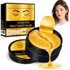 Usmlicer 60 Pezzi Patch Occhi Oro 24K, Collagene Patch Occhiaie e Borse, Migliora Rughe Occhi, Contro Occhiaie e Gonfiore, Migliora il Contorno Occhi, Effetto Rinfrescante per Stanchi