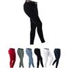 Riding World - Pantaloni da equitazione per donna e bambini Alexandrie | Pantaloni da equitazione con inserti al ginocchio in tessuto | con tasche anteriori | leggings da equitazione in sei colori |