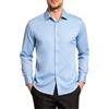 Mauro Kane Camicia Uomo No Stiro Manica Lunga - Camicia Elegante da Uomo con Una Lucentezza Tenue, Regular Fit Business Casual, Antipiega con Bottoni