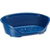 Ferplast Cuccia per Cani Cuccia per Cani extra large 100% plastica riciclata Lettino per Cani lavabile traspirante e antiscivolo Siesta Deluxe, 111 x 80,5 x 33,5 cm., Tortora