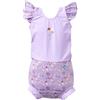 Splash About Happy Nappy Costume da bagno con pannolino, Lilac Spring, 0-4 Mesi