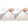 Cozary - Tappeto antiscivolo, 10 x 10 cm, lavabile e tagliabile, sottotappeto antiscivolo, per cucina, camera da letto, soggiorno o bagno, set di 8 pezzi