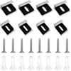 CiShow 8 Pz Frameless Glass Wall Mount Kit, 304 Clip per specchi in acciaio inossidabile, Frameless Specchio Vetro Wall Hanging Kit di fissaggio con Dowels e Viti per vetro, Heavy Mirror, Cornice