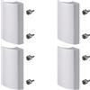 SOTECH 4 x SOTECH maniglia per porta da balcone SEJA II alluminio anodizzato 85 x 40 x 20 mm maniglia per porta finestra